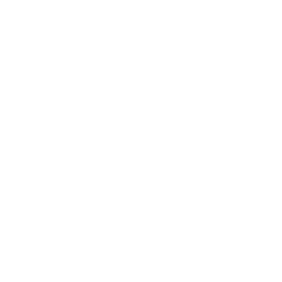 White biodegradable icon of 3 arrows going in a circle